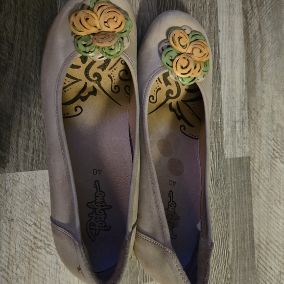 Portofino Boho Tan Leather Comfort Wedge Slip-On Shoes Size 9/EUC Size 40 - Picture 8 of 10